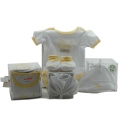 Baby 4 Pcs Clothing Set Yellow (Organic)